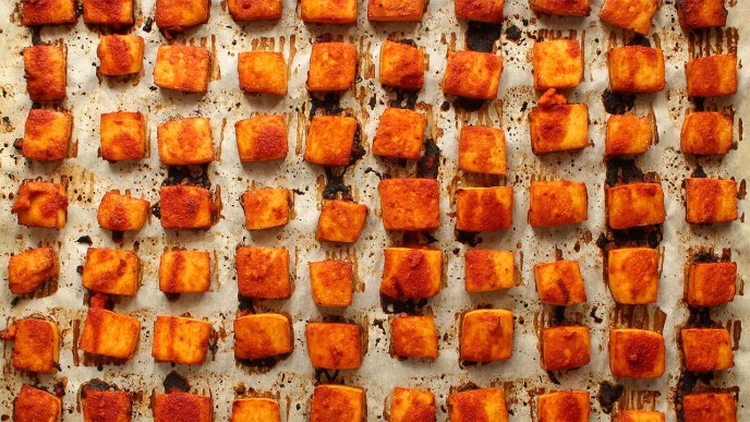 Baked Sriracha Tofu