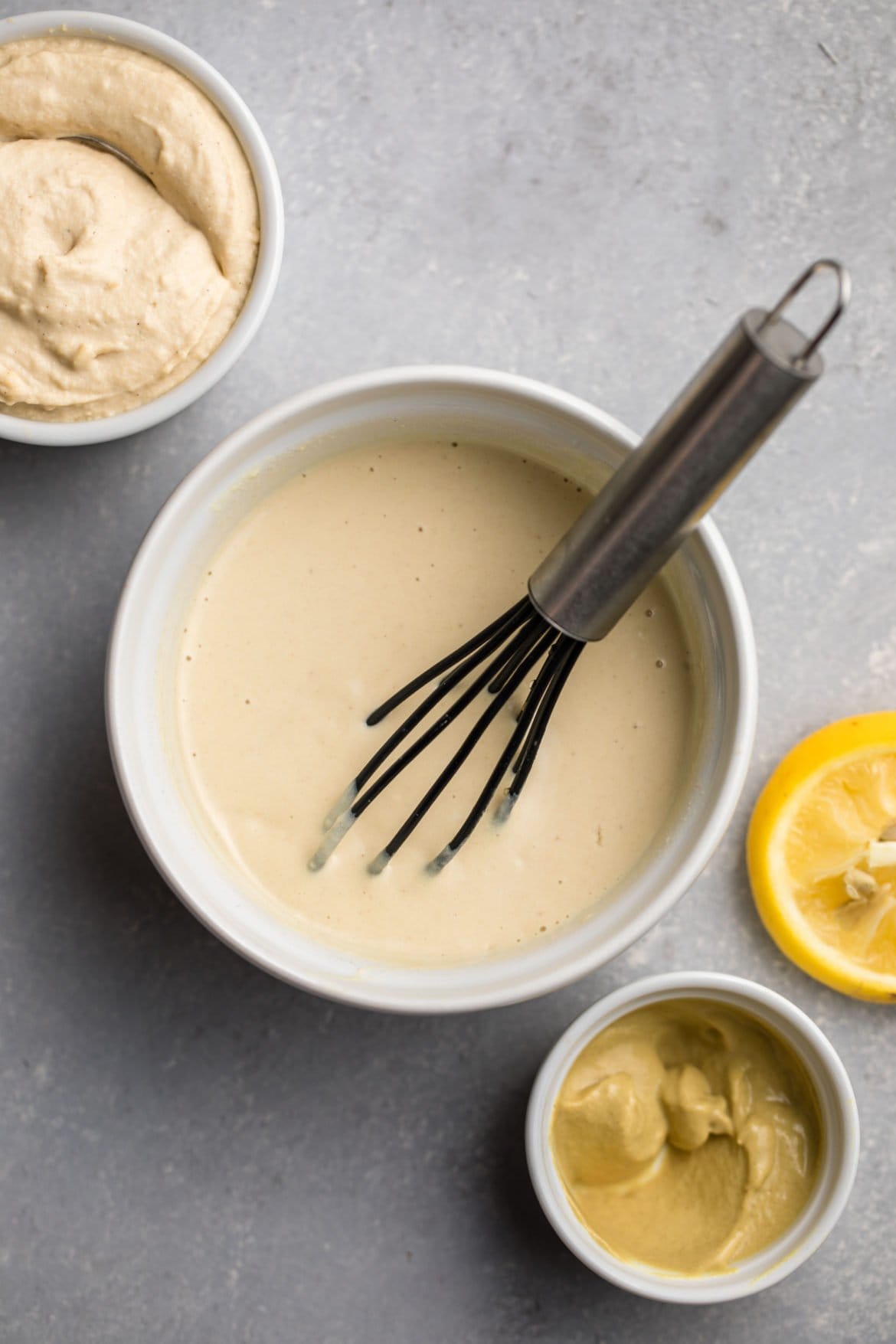 Hummus-Orange Juice Dressing