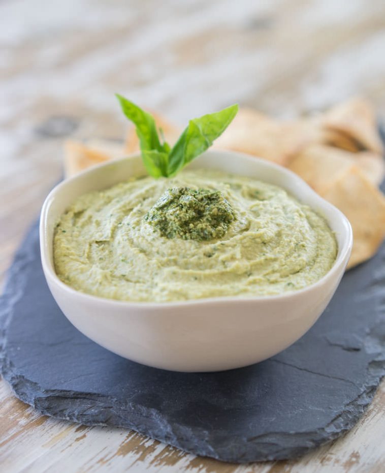 Hummus with Pesto