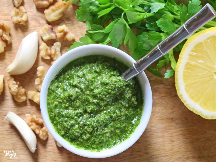 Lemon-Pepper Parsley Pesto