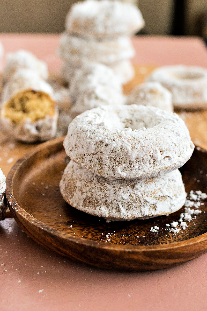 Powdered Sugar Doughnuts